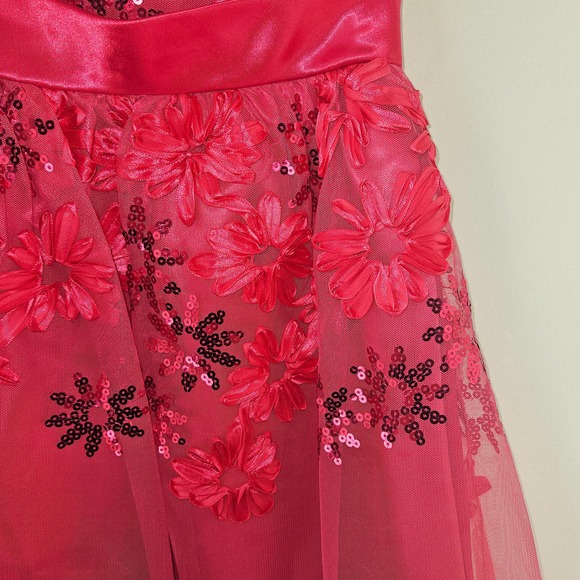 Rare Edition Fuschia Magenta Pink Girls Christmas Valentine's Dress  Ribbon 4T - Picture 6 of 12